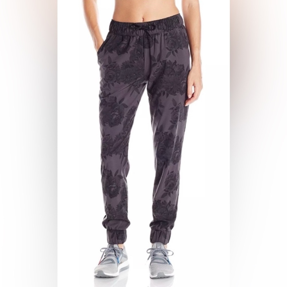Adidas Climalite Joggers in Rose Print - Size L